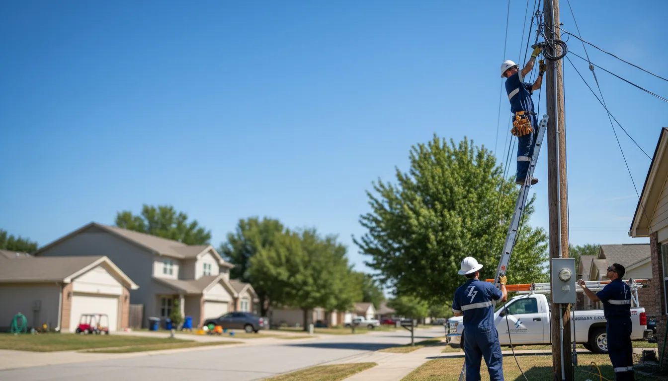 Residential electrician providing installation services in Reynolds, GA
